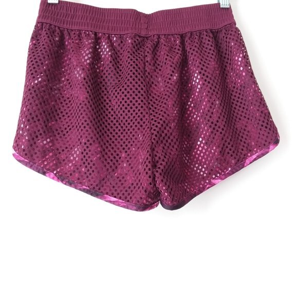 Champion Mesh Burgundy Elastic Active Shorts M - Picture 2 of 9